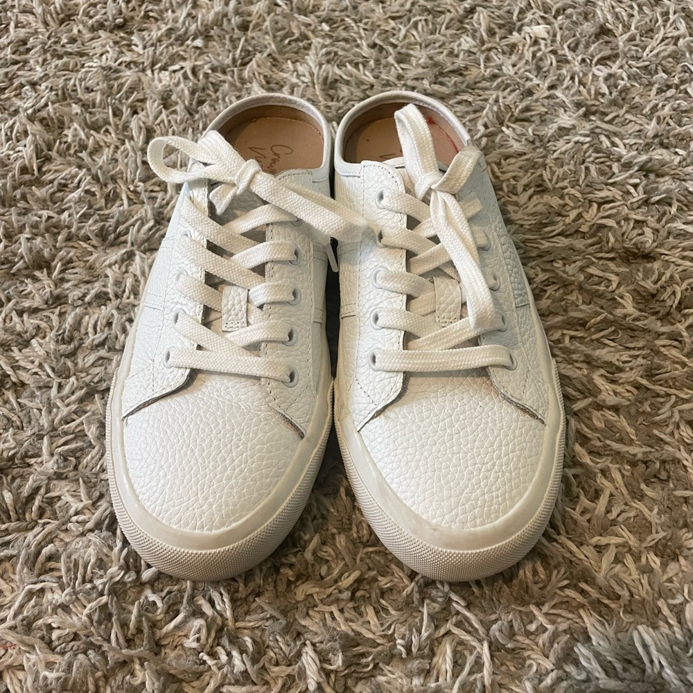 Crown Vintage White Slip-On Sneakers size 7.5